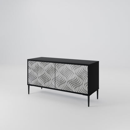 CONCRETE MOVEMENT Compact 2-Door TV Cabinet