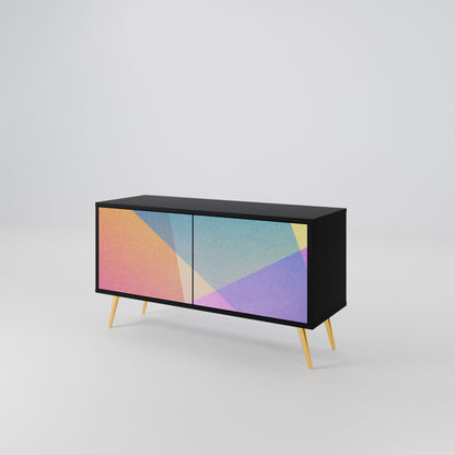 BRIGHT GEOMETRY Mobile TV Compatto a 2 Ante