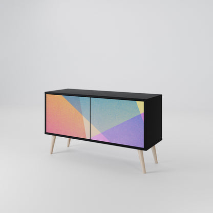 BRIGHT GEOMETRY Mobile TV Compatto a 2 Ante