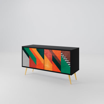 MAKESHIFT ARTISTRY Compact 2-Door TV Cabinet