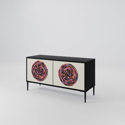 BROWN CIRCLES Kompaktes 2-türiges TV-Lowboard