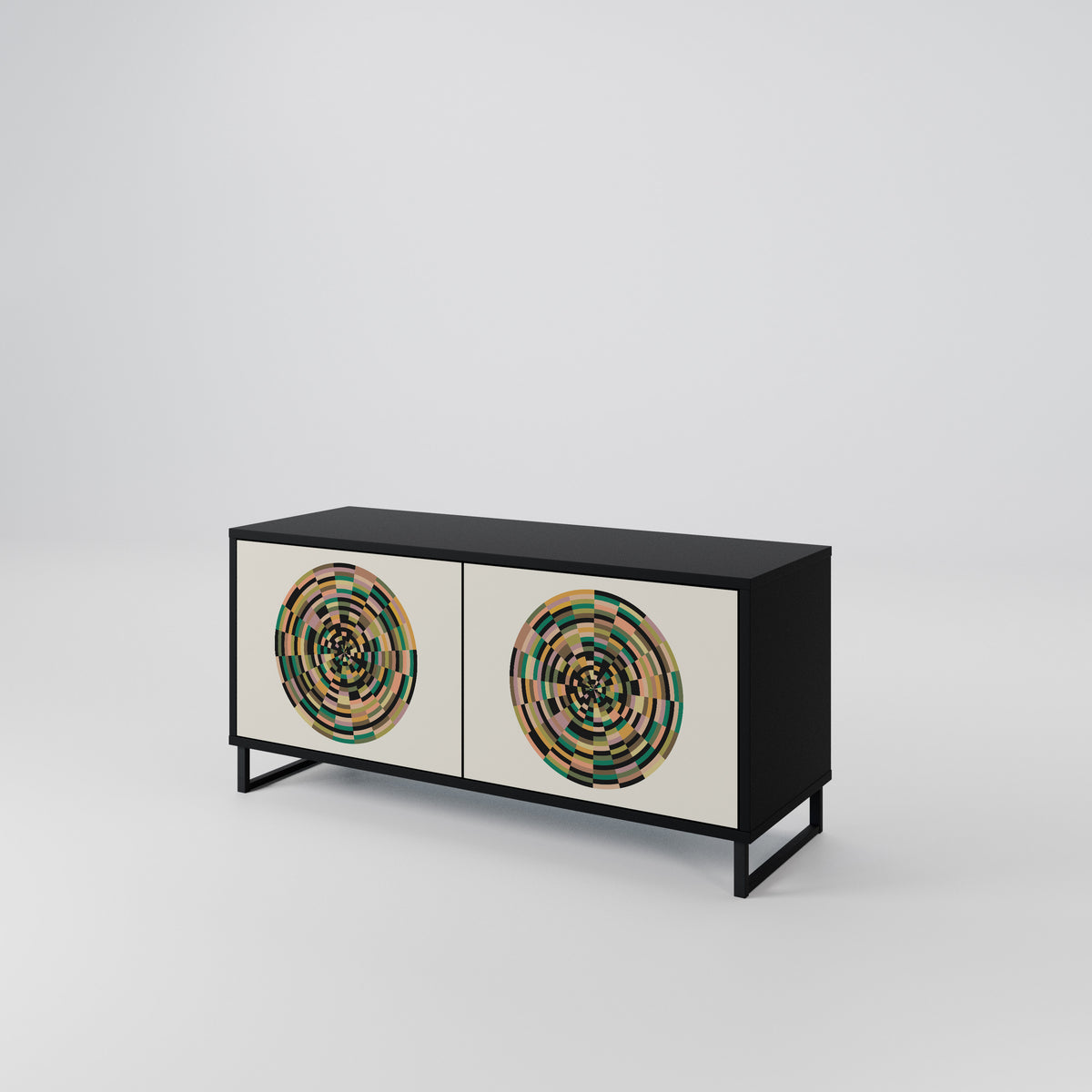 GREEN CIRCLES Mobile TV Compatto a 2 Ante
