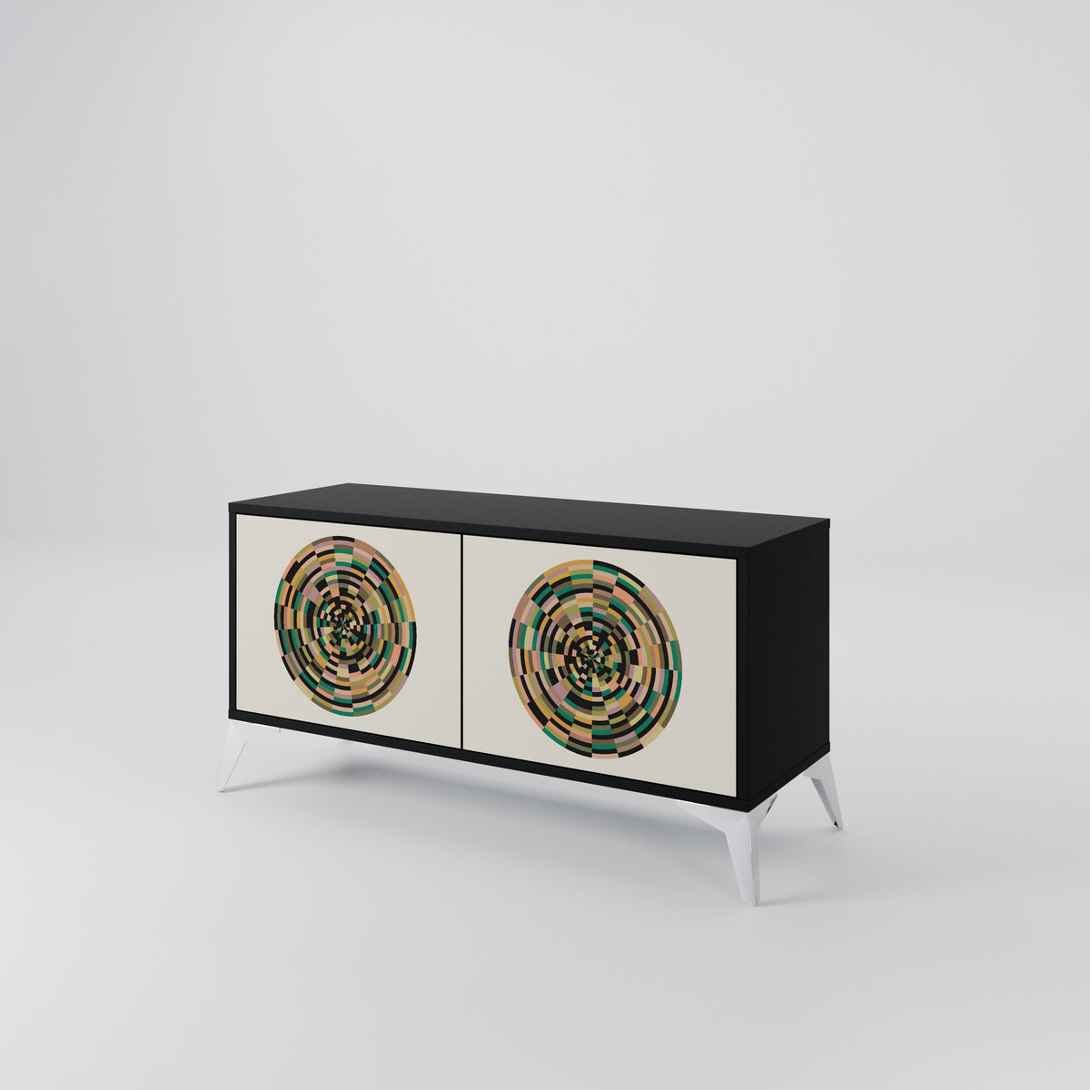 GREEN CIRCLES Mobile TV Compatto a 2 Ante