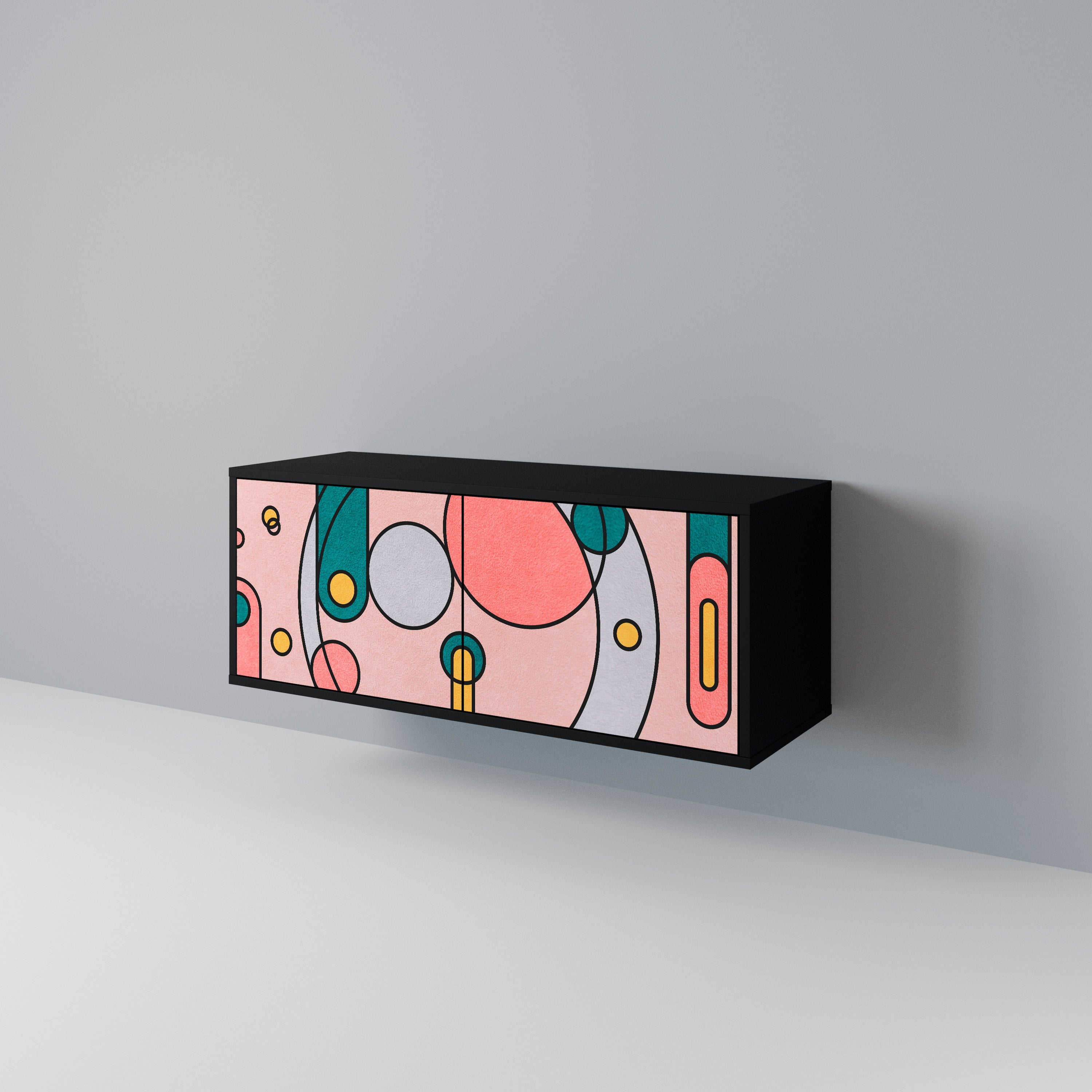 GOSSAMER ECHOES Compact 2-Door TV Cabinet