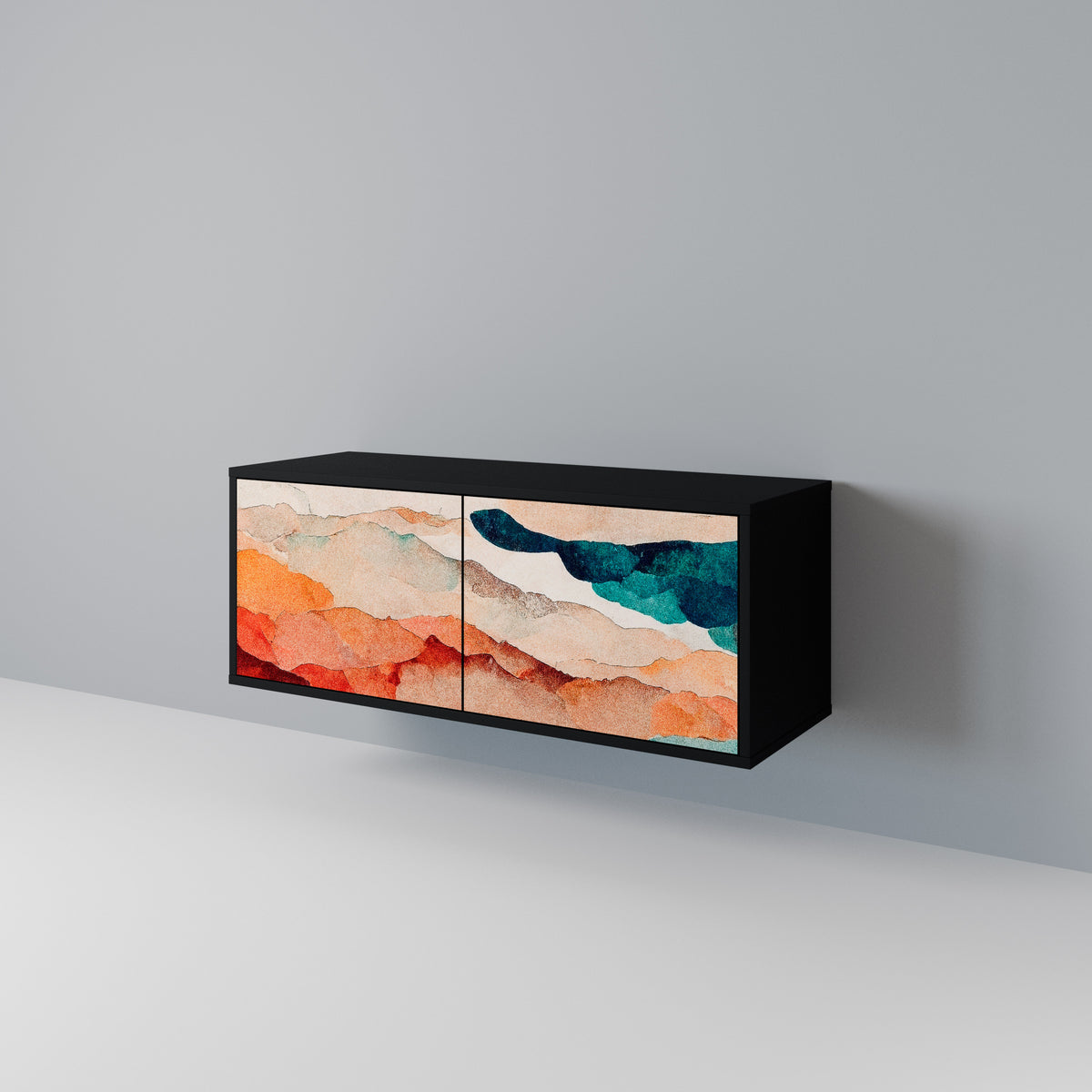 ABSTRACT LANDSCAPE Συμπαγές έπιπλο τηλεόρασης 2-θυρών
