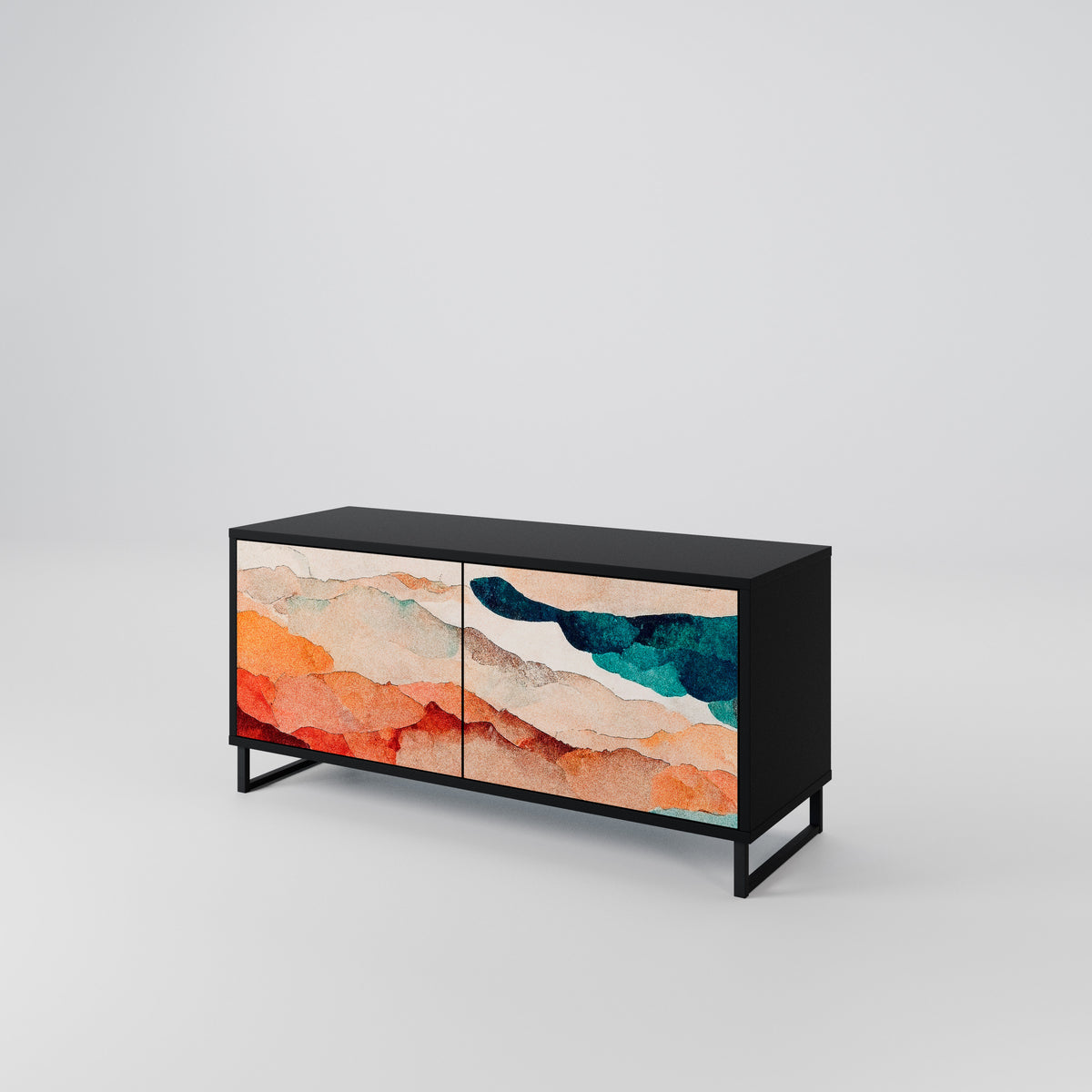 ABSTRACT LANDSCAPE Συμπαγές έπιπλο τηλεόρασης 2-θυρών