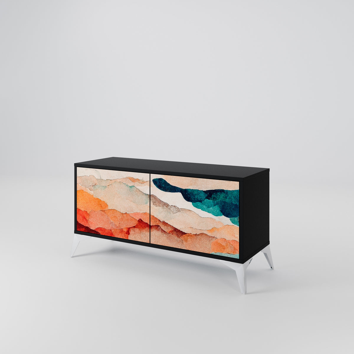 ABSTRACT LANDSCAPE Συμπαγές έπιπλο τηλεόρασης 2-θυρών