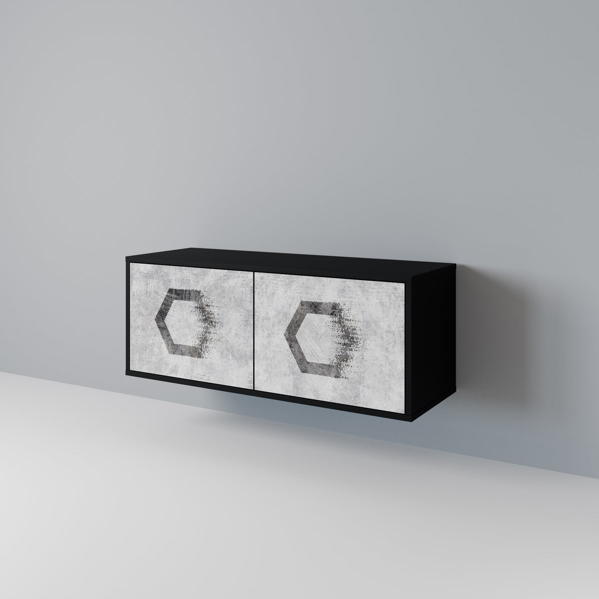 HEXAGONAL FIGURES Συμπαγές έπιπλο τηλεόρασης 2-θυρών