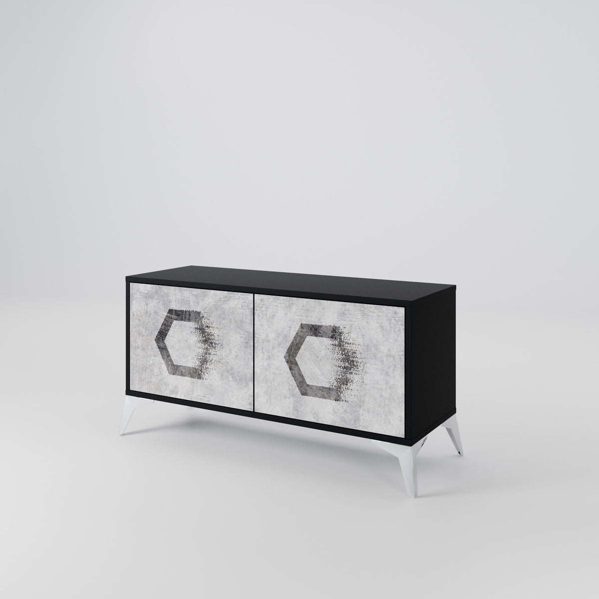 HEXAGONAL FIGURES Συμπαγές έπιπλο τηλεόρασης 2-θυρών