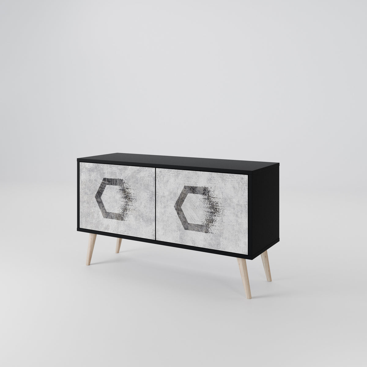 HEXAGONAL FIGURES Συμπαγές έπιπλο τηλεόρασης 2-θυρών