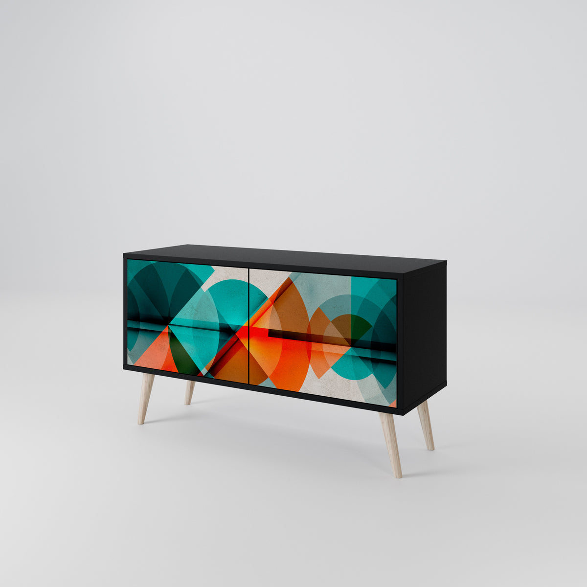 CIRCULAR RHAPSODY Compact 2-Door TV Cabinet