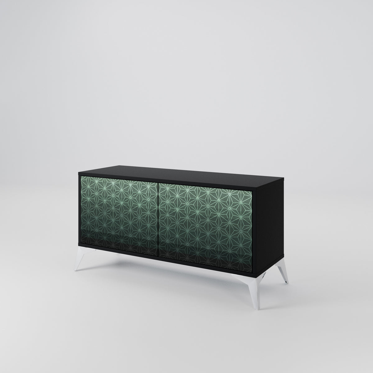 ORNAMENTAL GLIMMER Kompaktes 2-türiges TV-Lowboard
