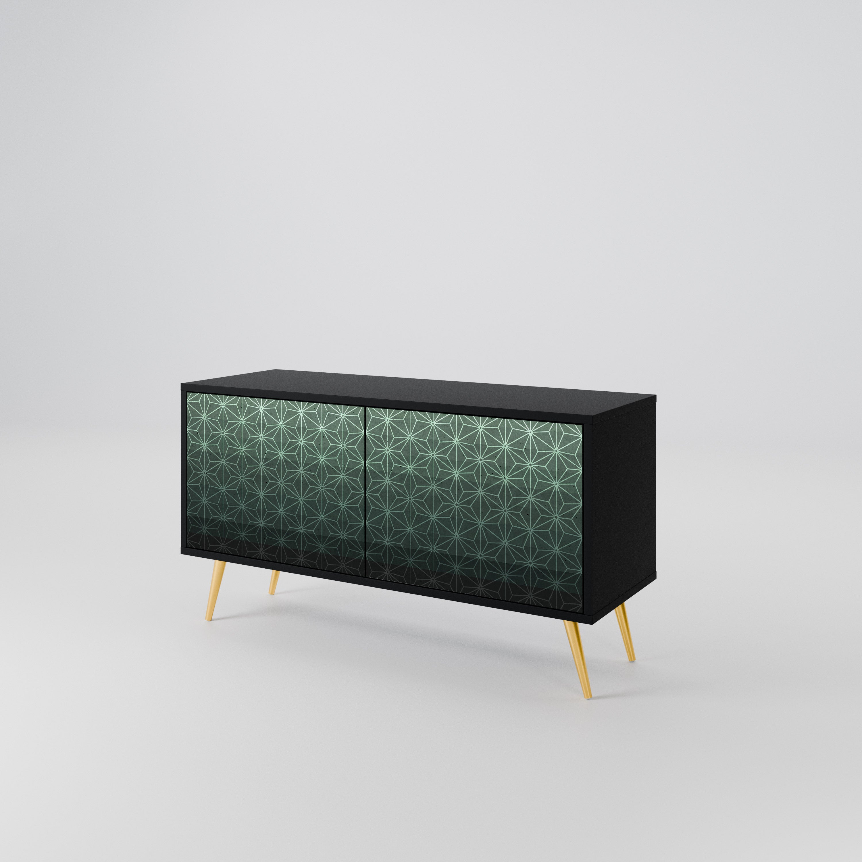 ORNAMENTAL GLIMMER Compact 2-Door TV Cabinet