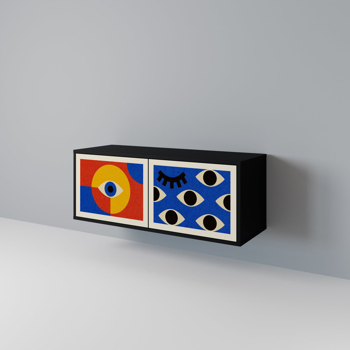 GEOMETRIC EYES Συμπαγές έπιπλο τηλεόρασης 2-θυρών