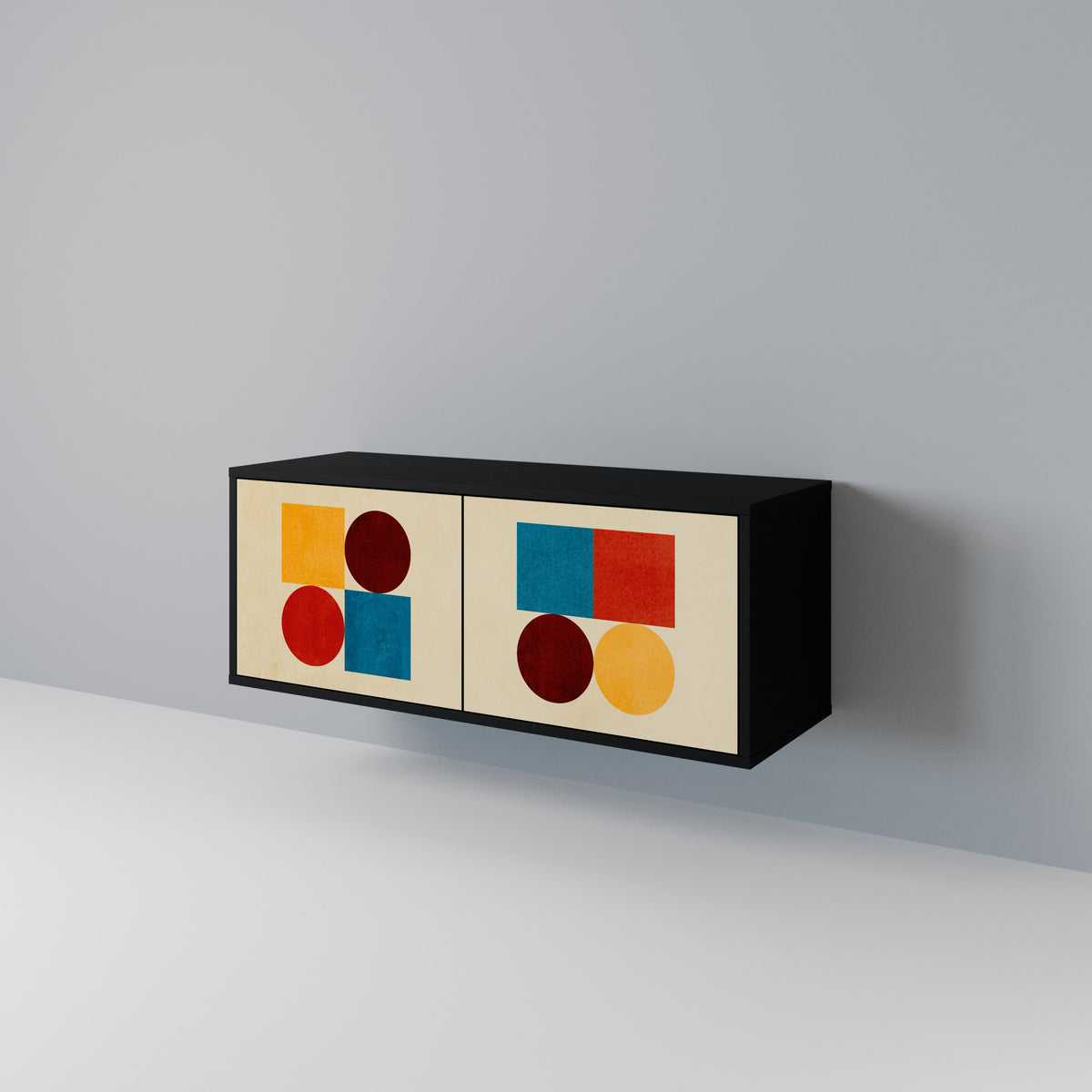 GEOMETRIC PUZZLE Mobile TV Compatto a 2 Ante