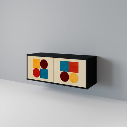 GEOMETRIC PUZZLE Mobile TV Compatto a 2 Ante