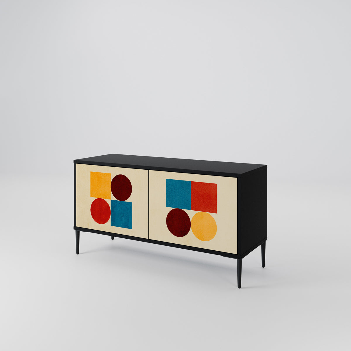 GEOMETRIC PUZZLE Mobile TV Compatto a 2 Ante
