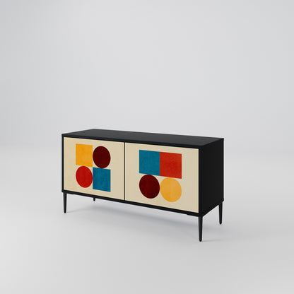 GEOMETRIC PUZZLE Mobile TV Compatto a 2 Ante
