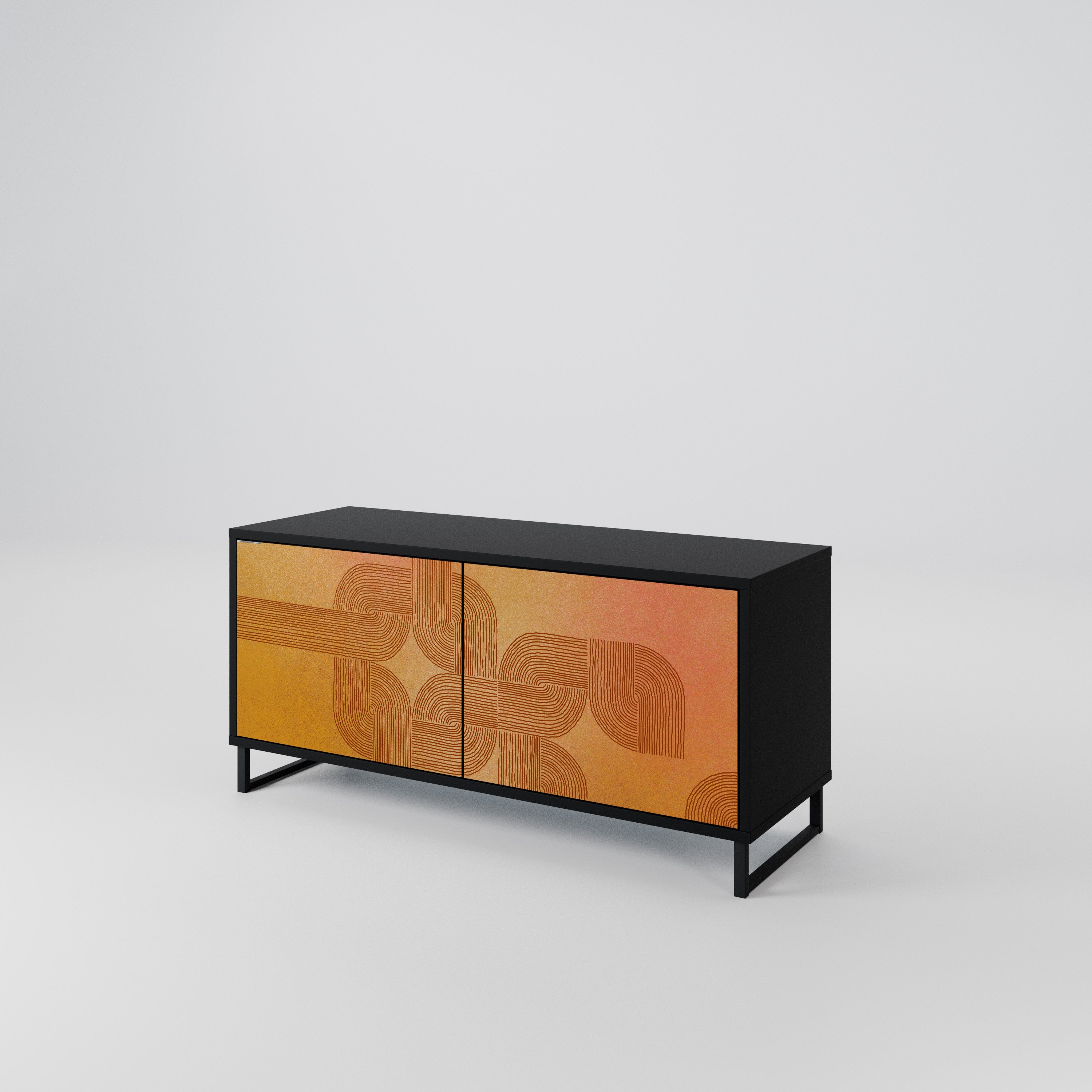 STRENGTHENING RELATION Mueble de TV Compacto de 2 puertas