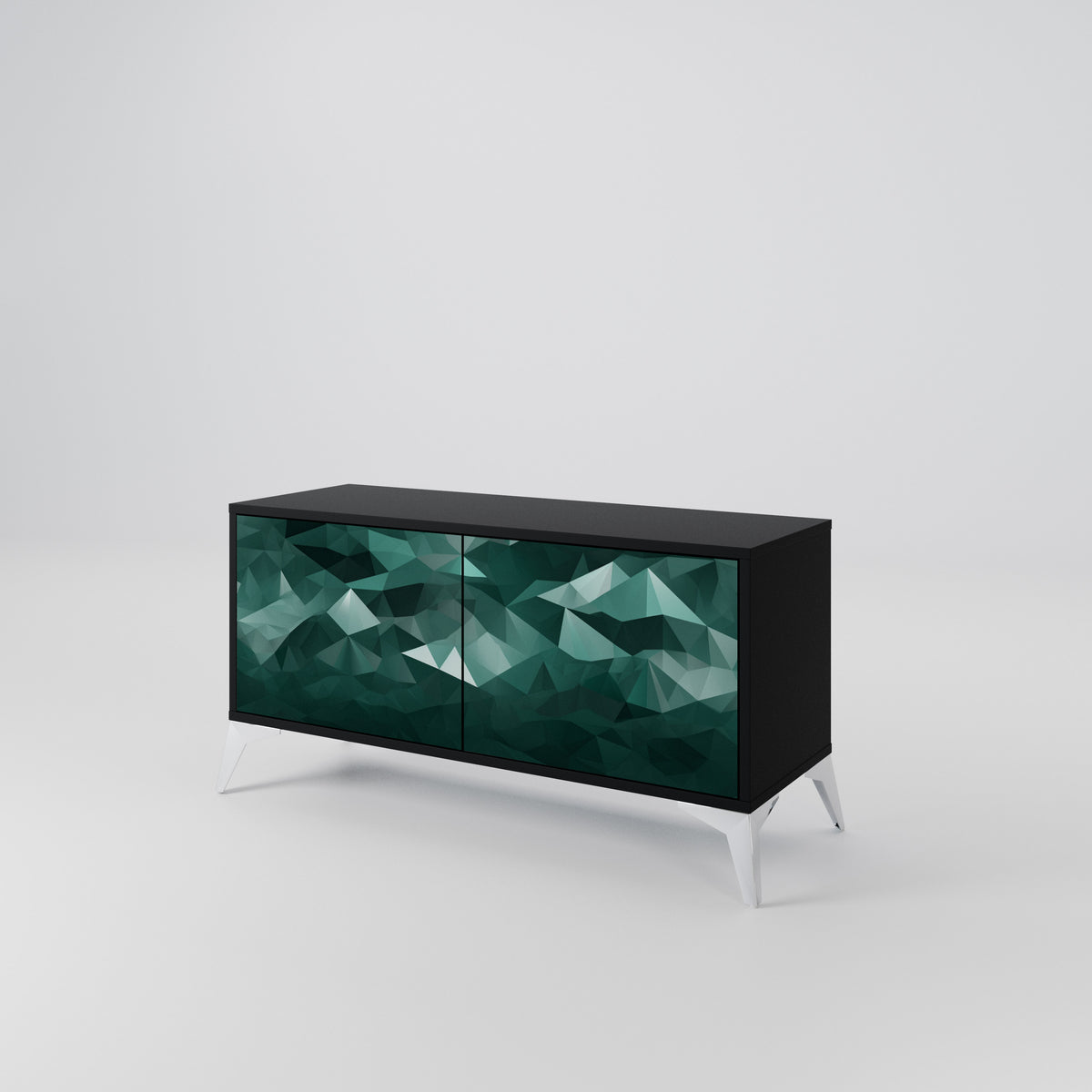 POLYGONAL FLOATING Συμπαγές έπιπλο τηλεόρασης 2-θυρών