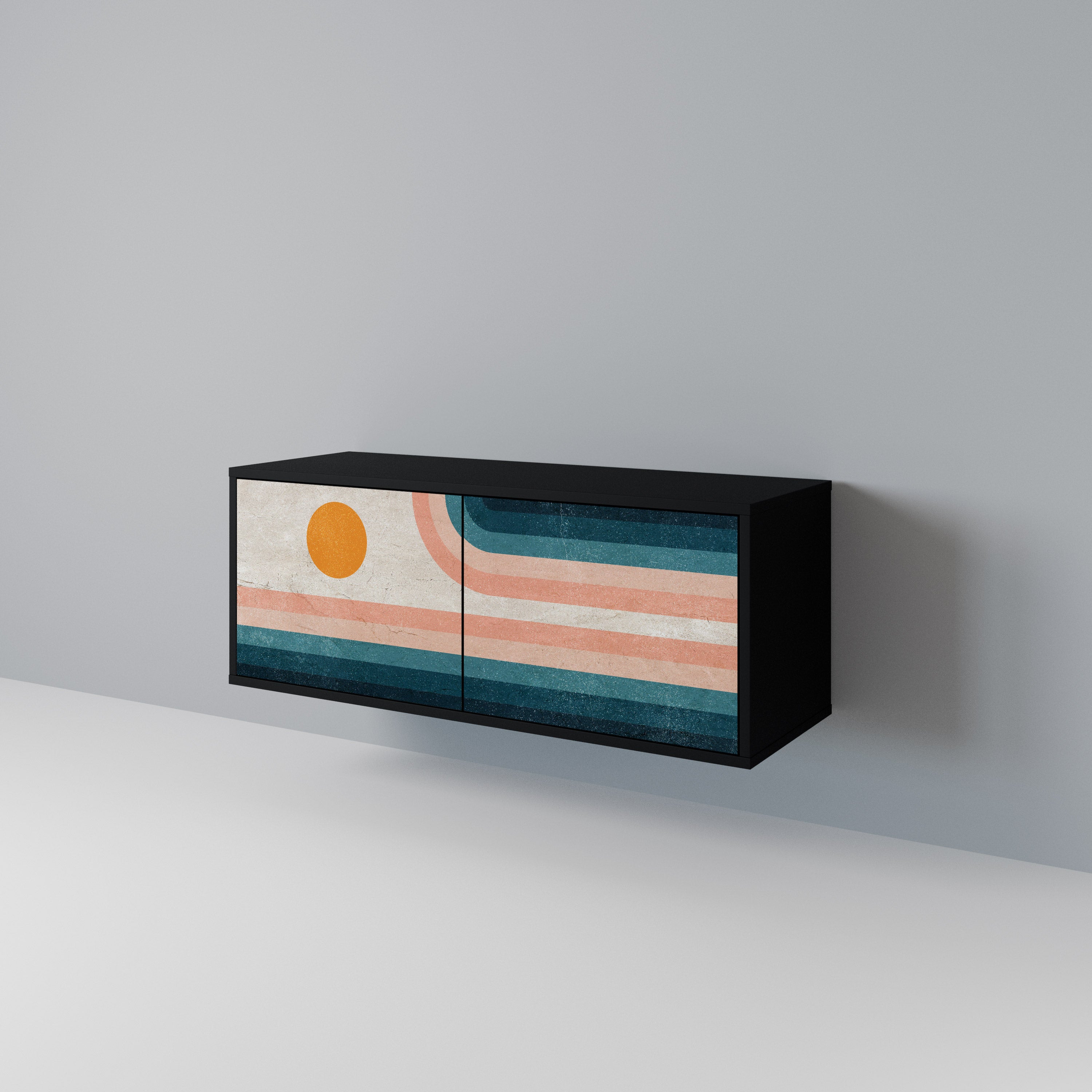 TWO HALVES Mueble de TV Compacto de 2 puertas