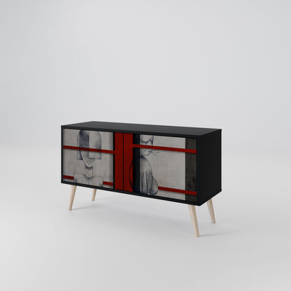 GRAY FIGURES Mobile TV Compatto a 2 Ante