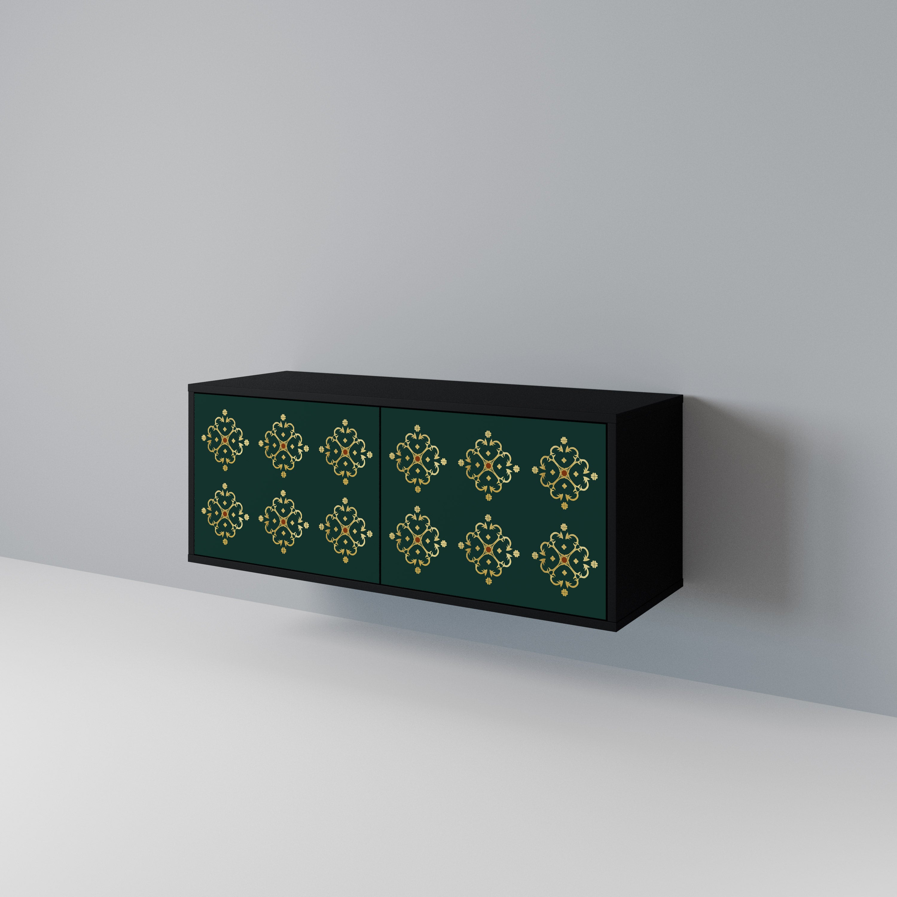 ROYAL MEDALLION Mueble de TV Compacto de 2 puertas