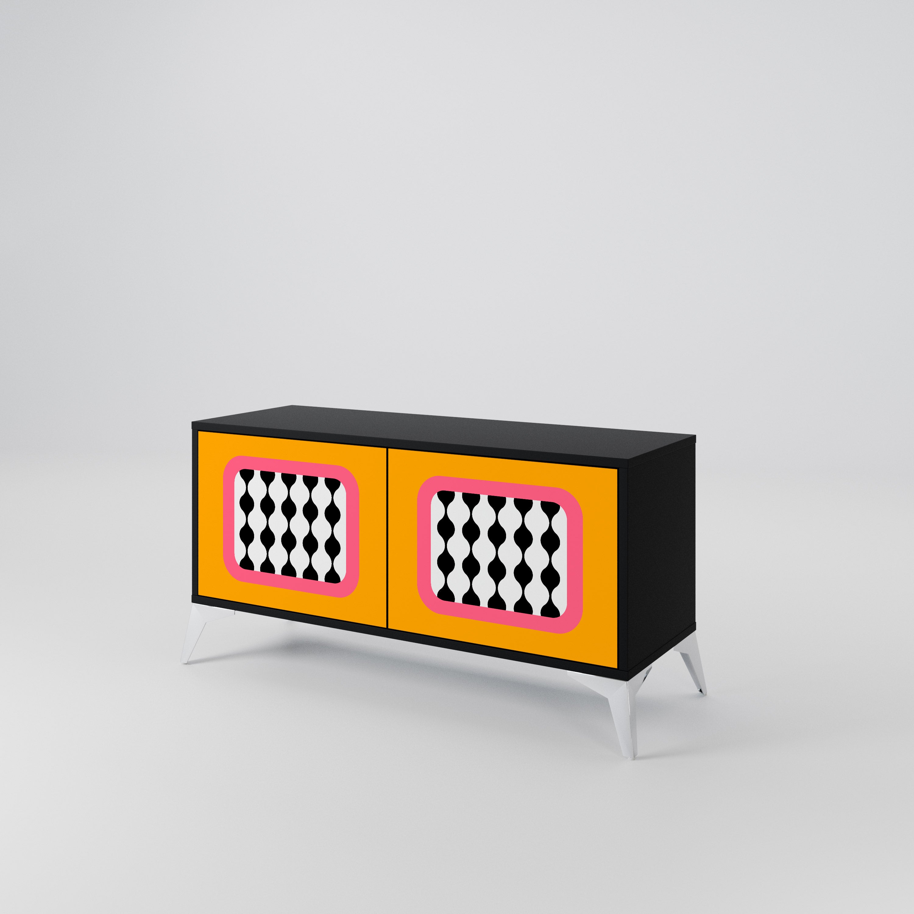 TEARS IN HEAVEN Mueble de TV Compacto de 2 puertas