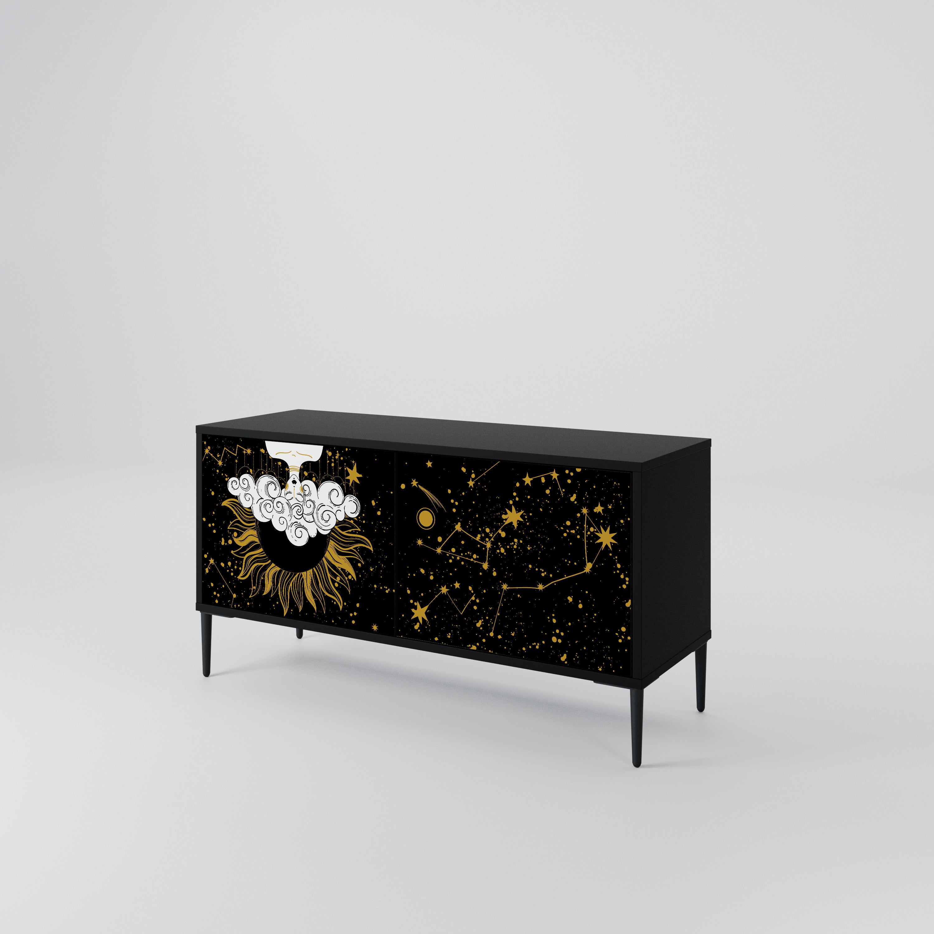 STELLAR CONSTELLATIONS Mueble de TV Compacto de 2 puertas
