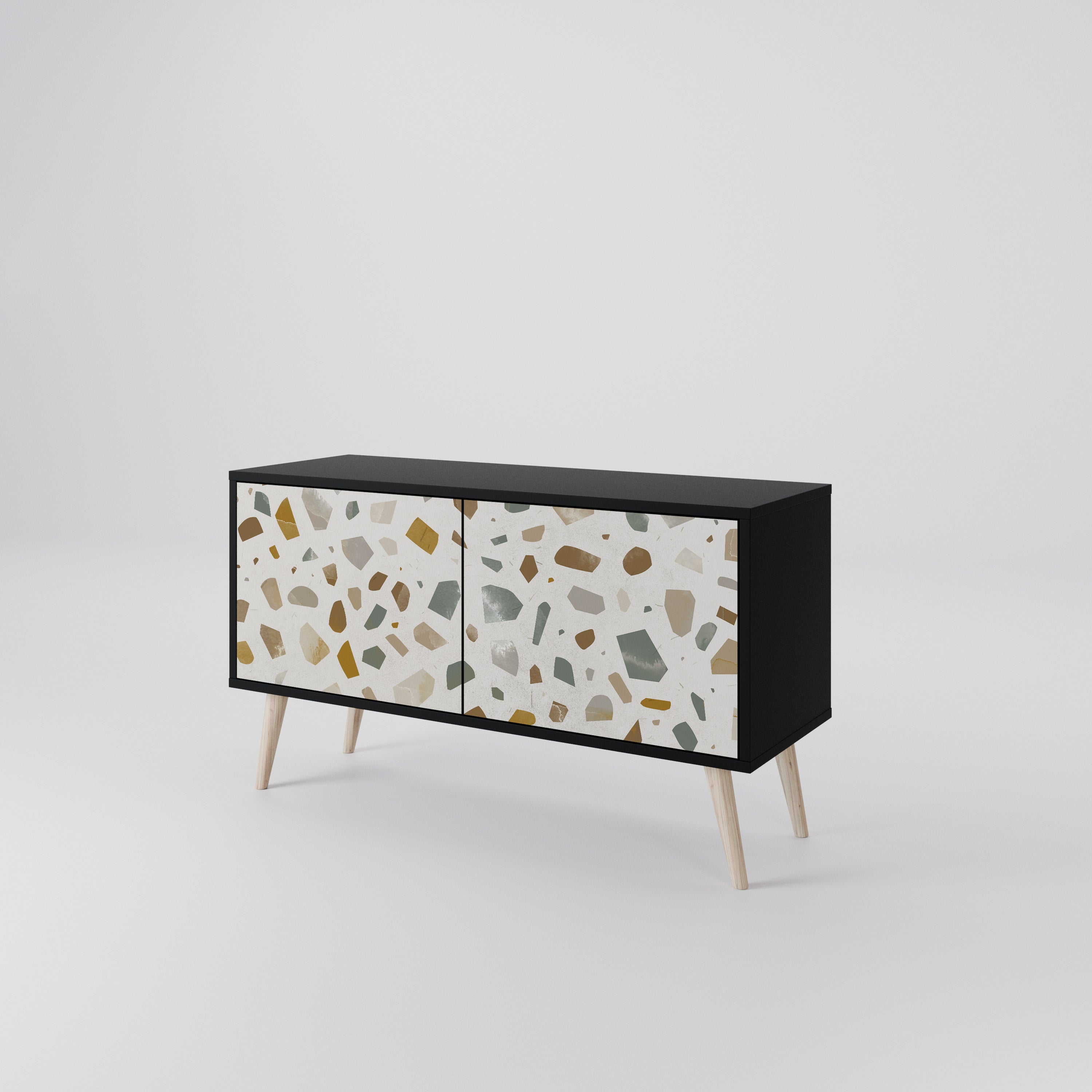 PIECES OF TOMORROW Mueble de TV Compacto de 2 puertas