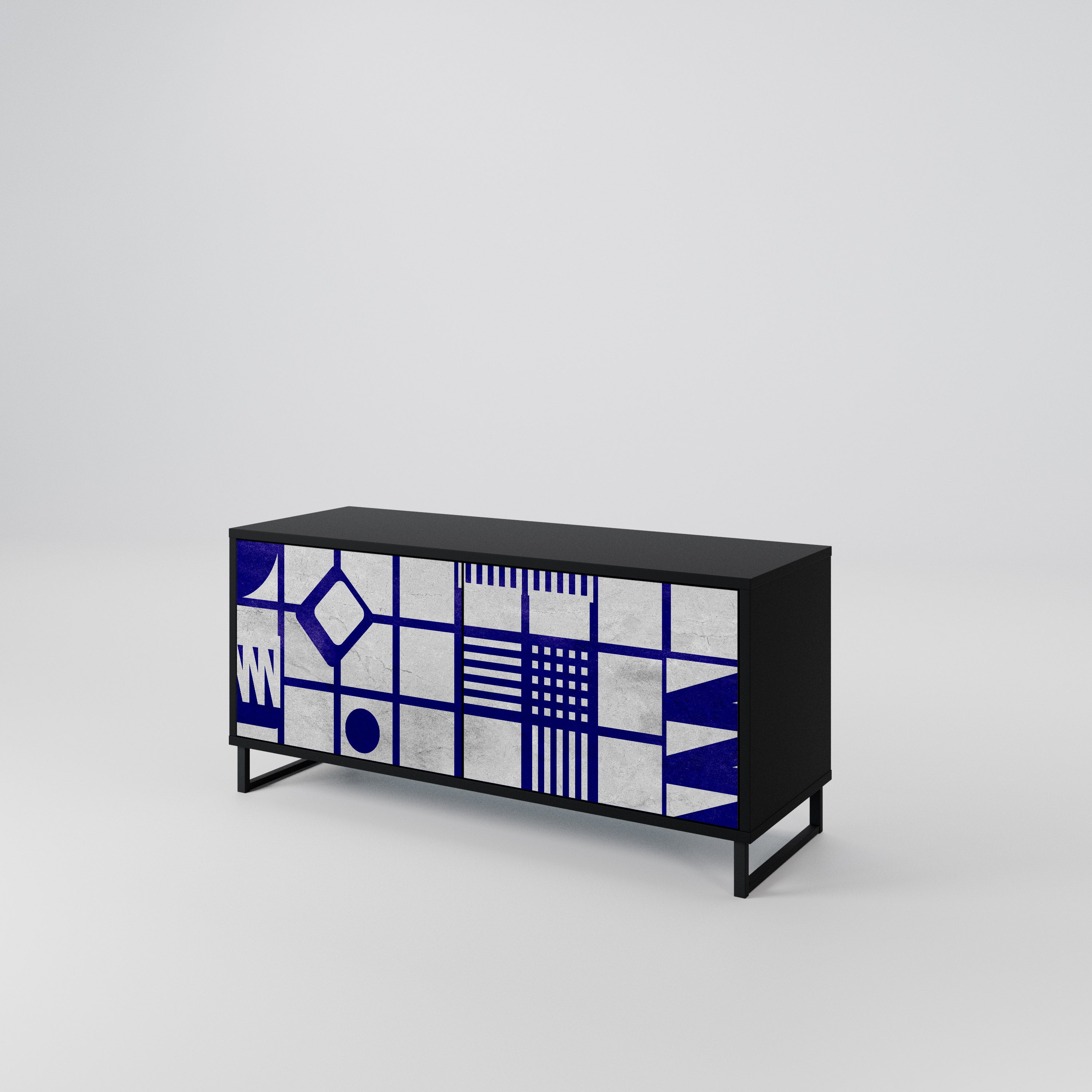 THE RIGHT PLACES Kompaktní dvoudveřový TV stolek