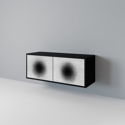 BLACK HOLE Móvel de TV Compacto de 2 Portas