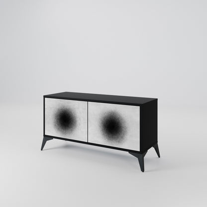 BLACK HOLE Móvel de TV Compacto de 2 Portas