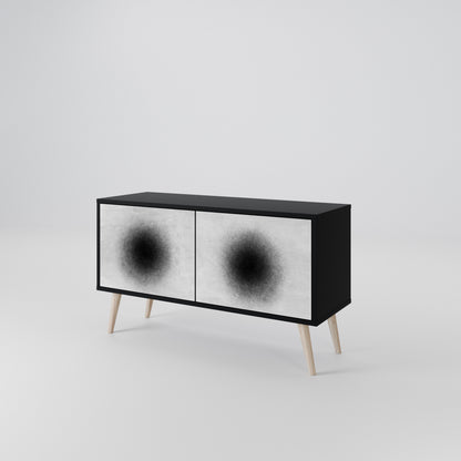 BLACK HOLE Móvel de TV Compacto de 2 Portas