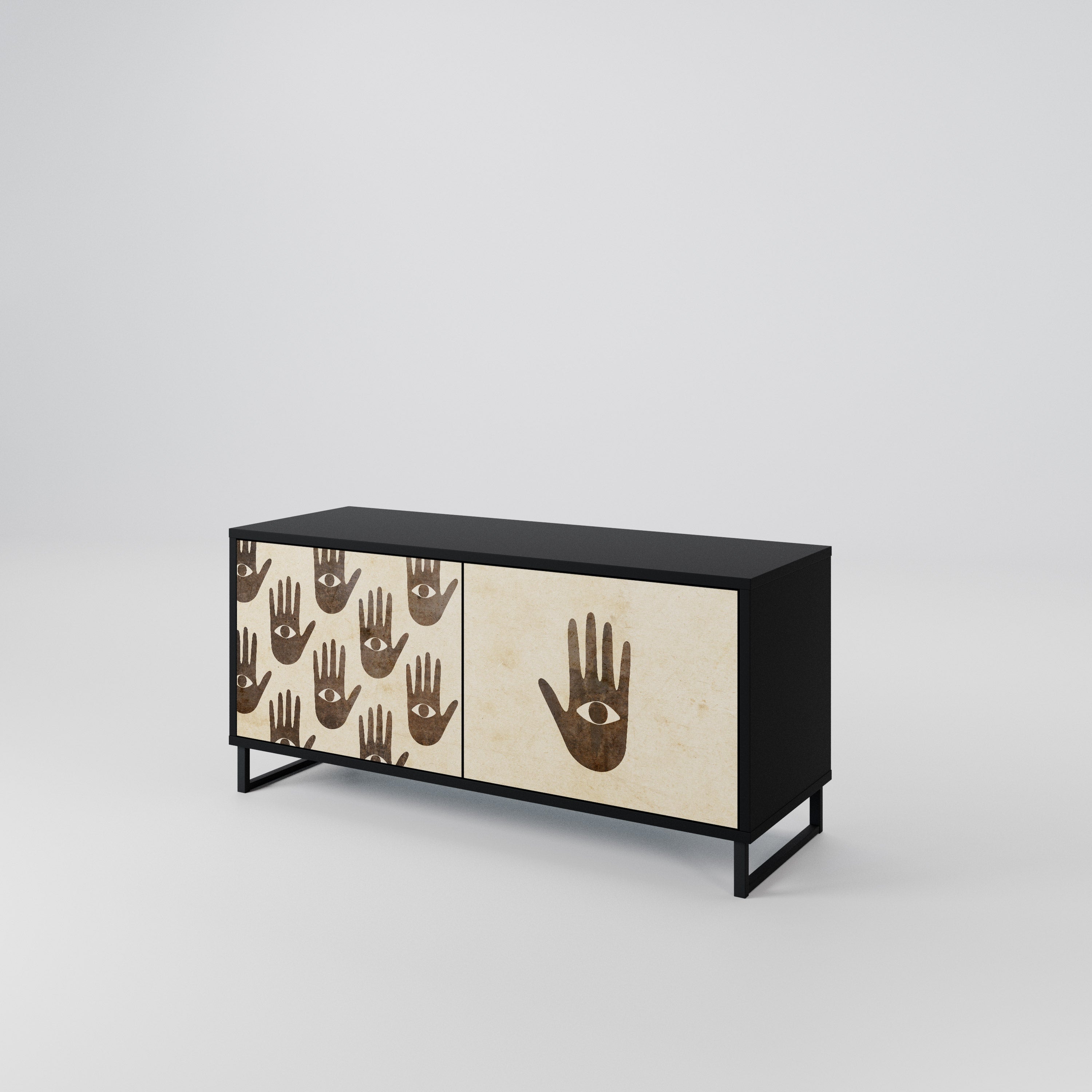 SEE MORE Compact 2-Door TV Cabinet