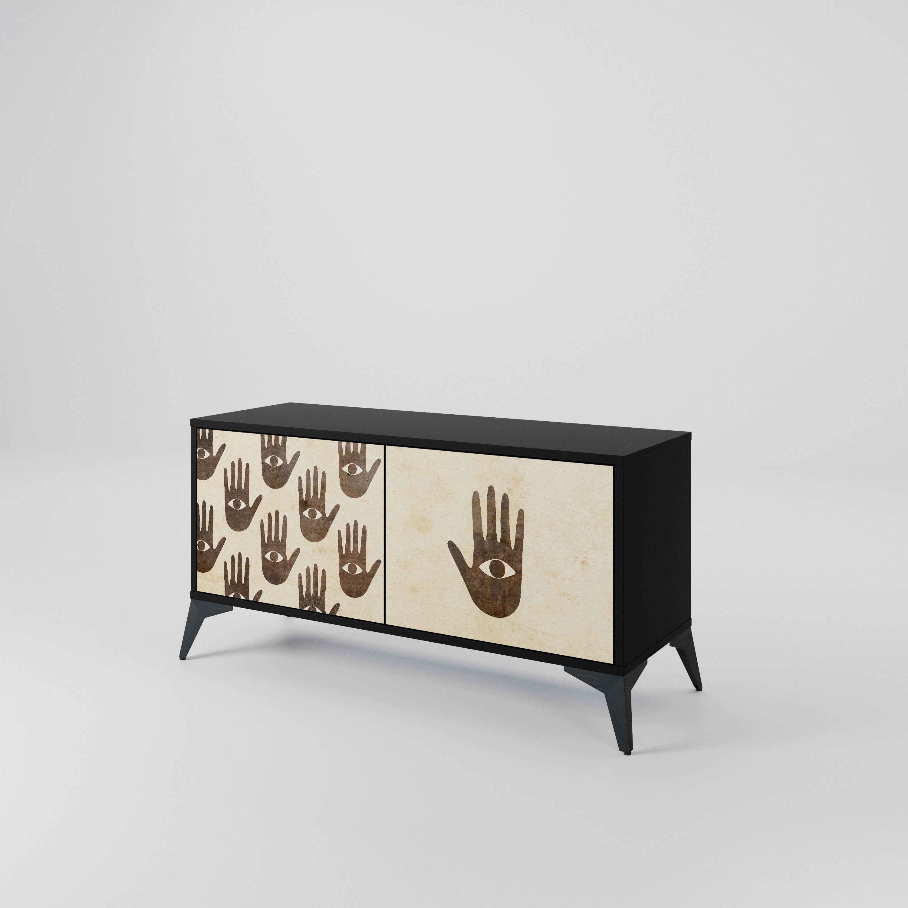 SEE MORE Compact 2-Door TV Cabinet