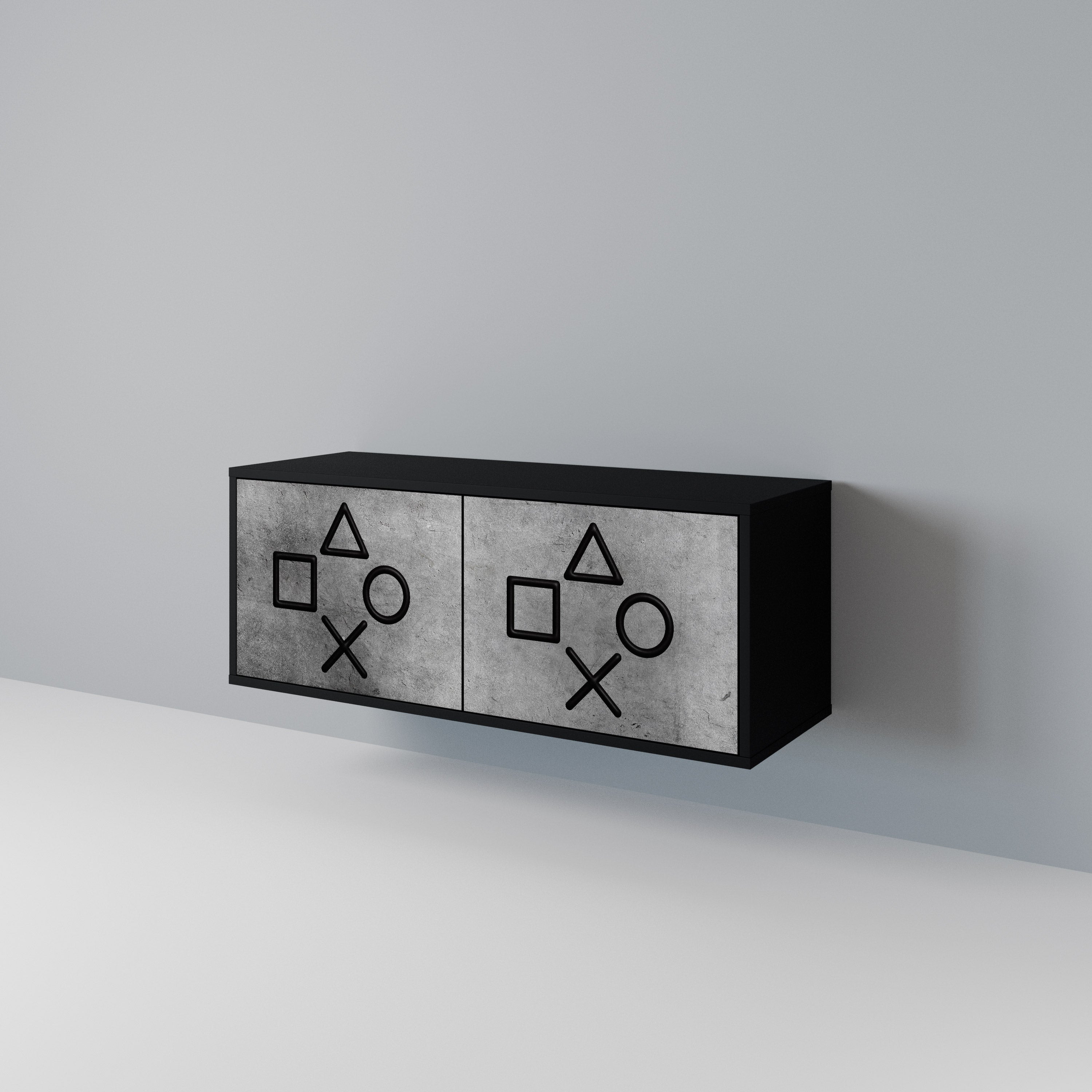 GAMER CHOICE Compact 2-Door TV Cabinet