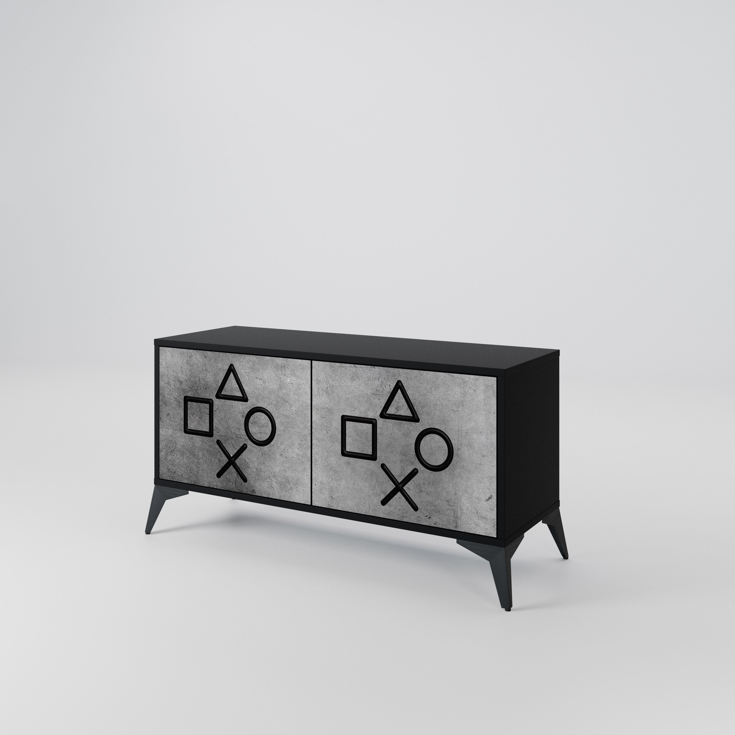 GAMER CHOICE Compact 2-Door TV Cabinet