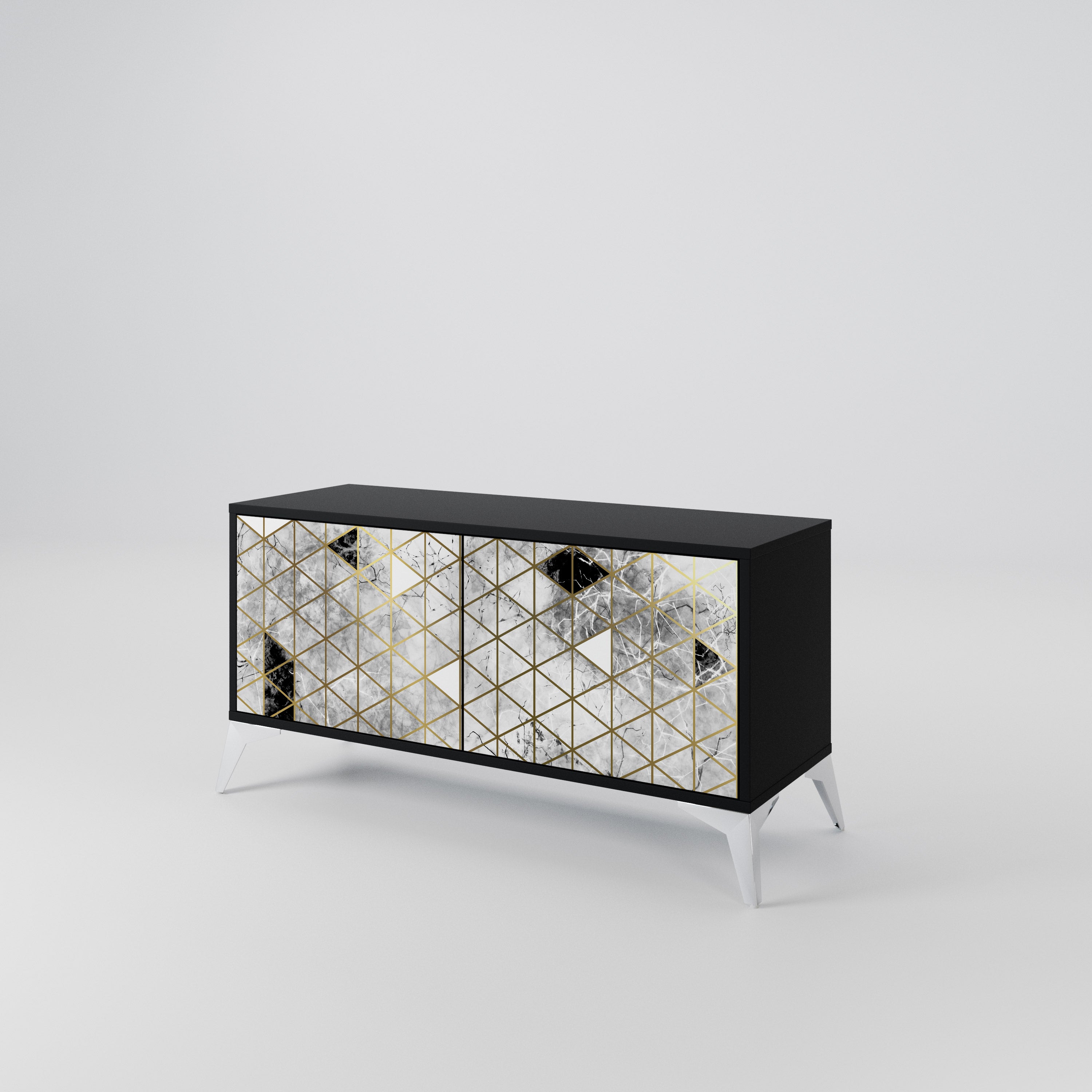 ASHEN ARIA Compact 2-Door TV Cabinet