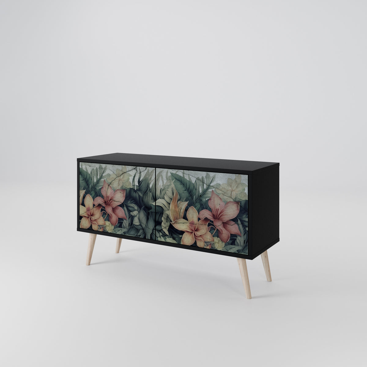 HEAVENLY BLOOM Kompakt TV-bänk med 2 dörrar
