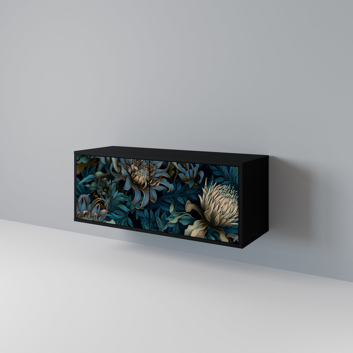 TWILIGHT BLOOM Kompakt TV-bänk med 2 dörrar