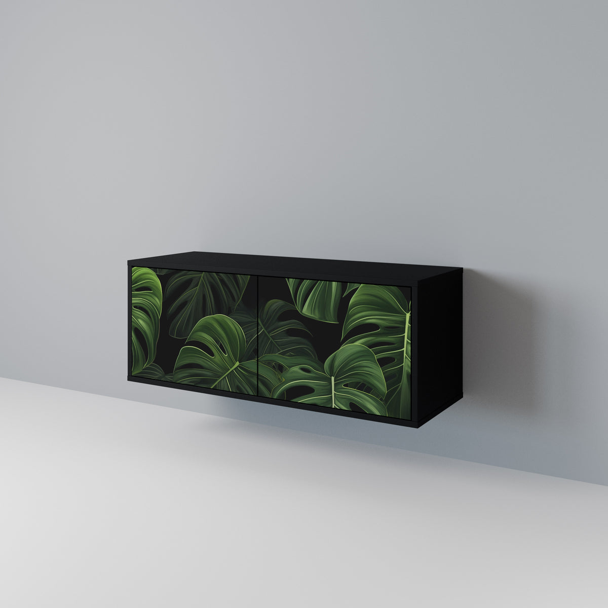 INFINITE MONSTERA Kompakt TV-bänk med 2 dörrar
