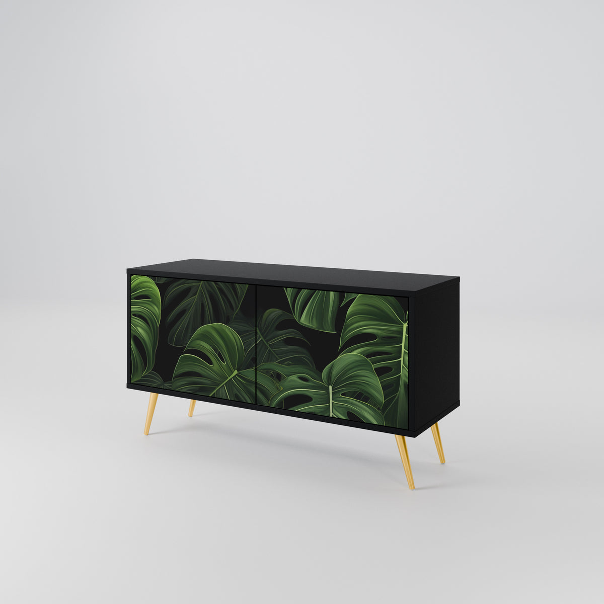 INFINITE MONSTERA Kompakt TV-bänk med 2 dörrar