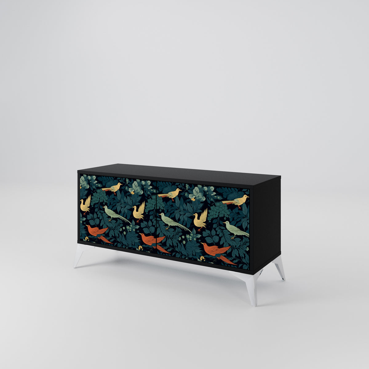 FOWL ORNAMENT Kompaktes 2-türiges TV-Lowboard