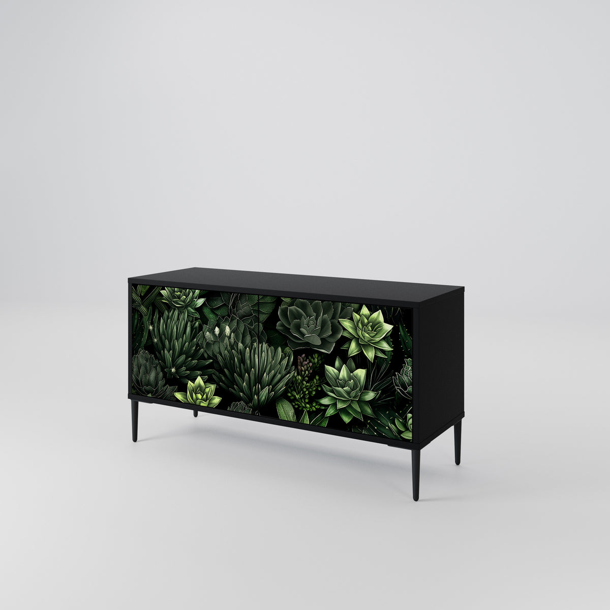 SUCCULENT JUNGLE Kompakt TV-bänk med 2 dörrar