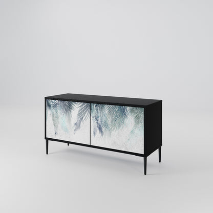 PALM VEIL Kompakt TV-bänk med 2 dörrar