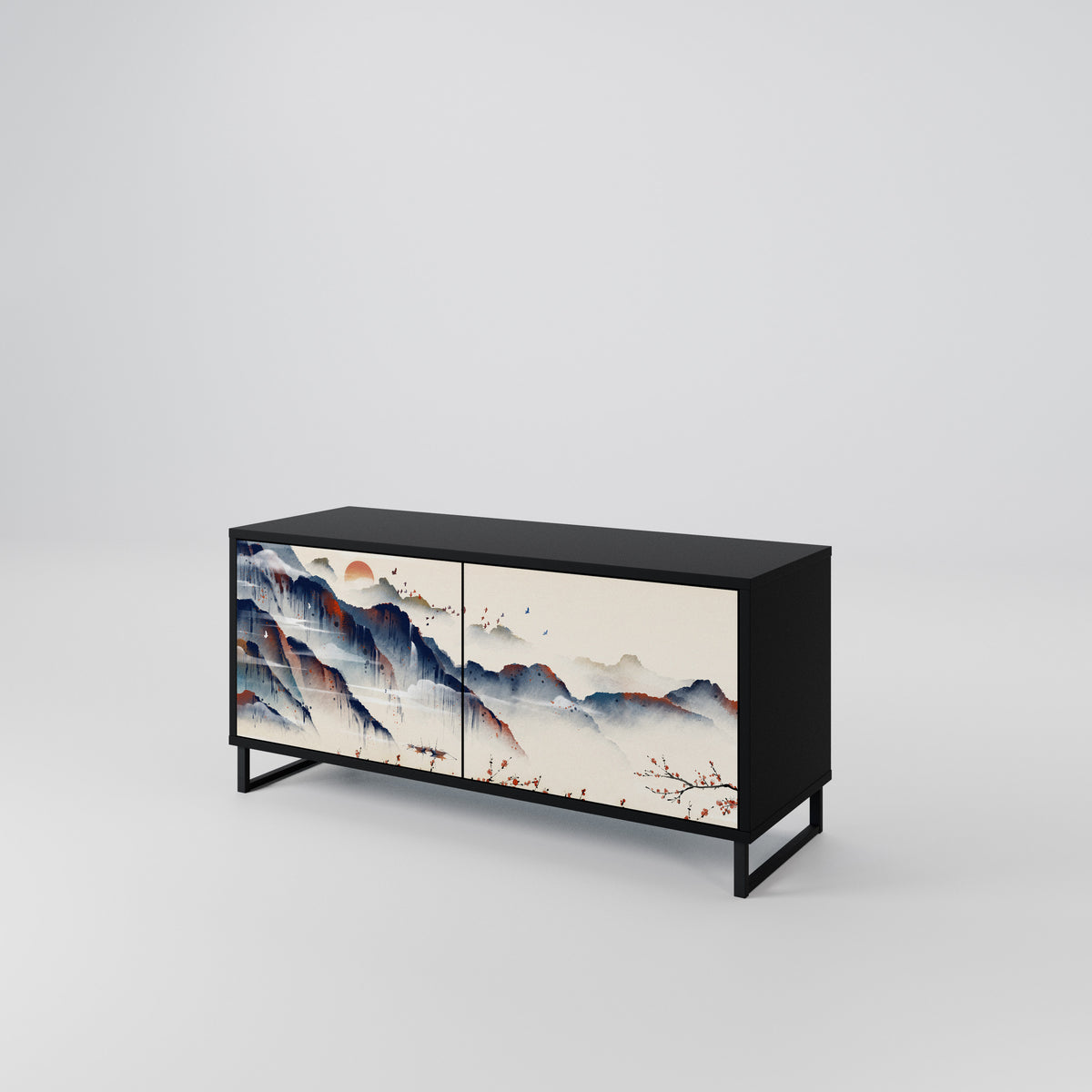 JAPANESE LANDSCAPE Mobile TV Compatto a 2 Ante