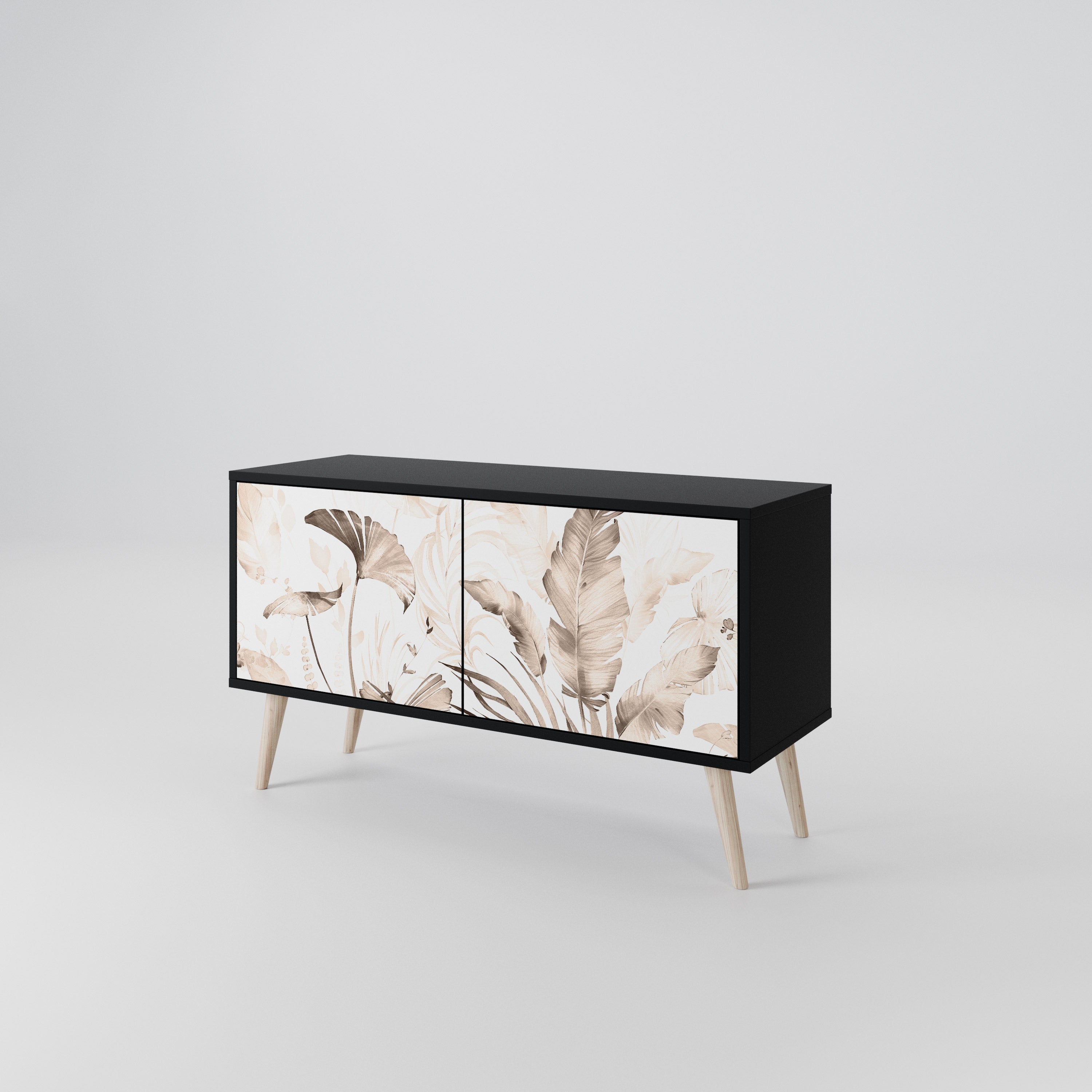 WILD TENDERNESS Mueble de TV Compacto de 2 puertas