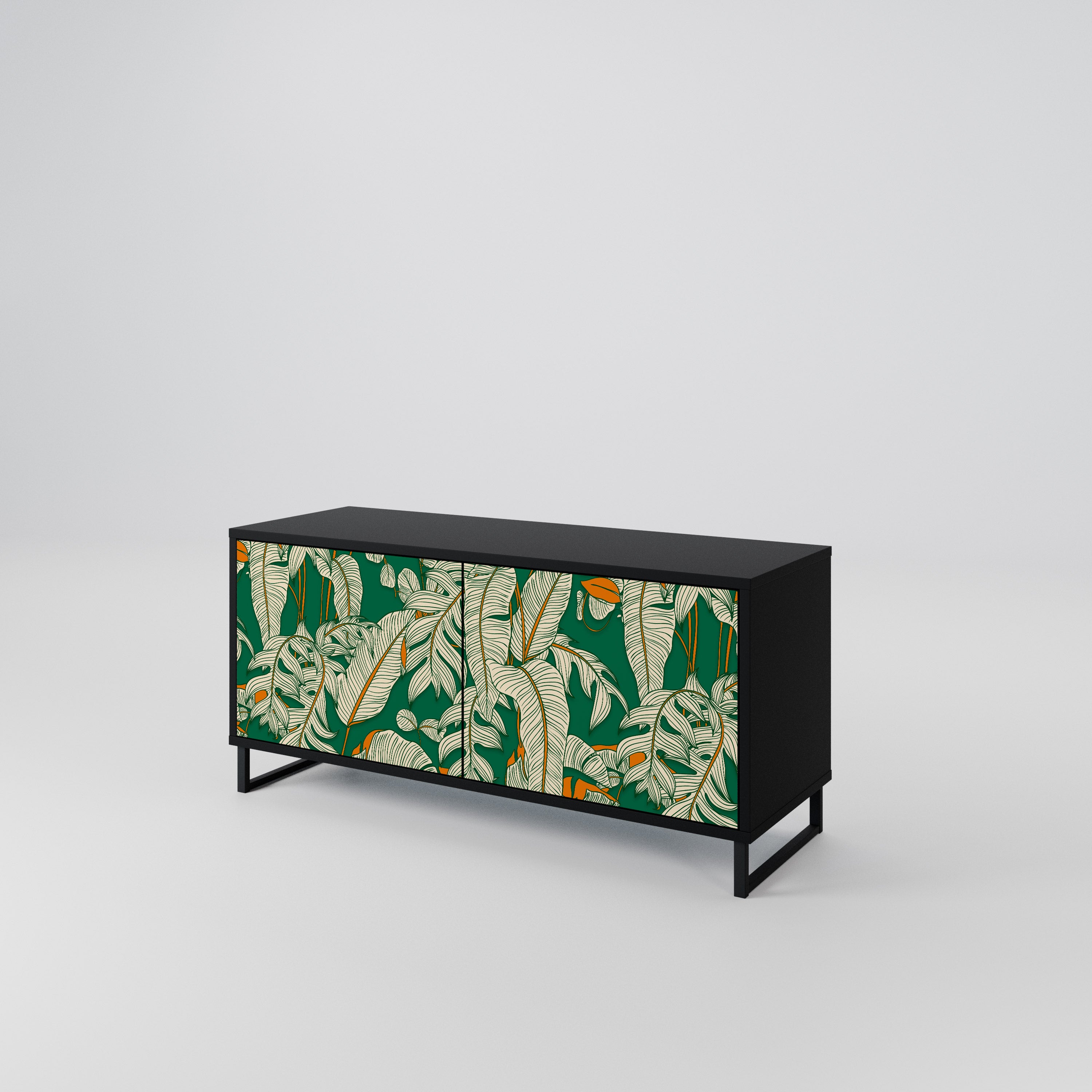 VERDANT PLEASURES Mueble de TV Compacto de 2 puertas