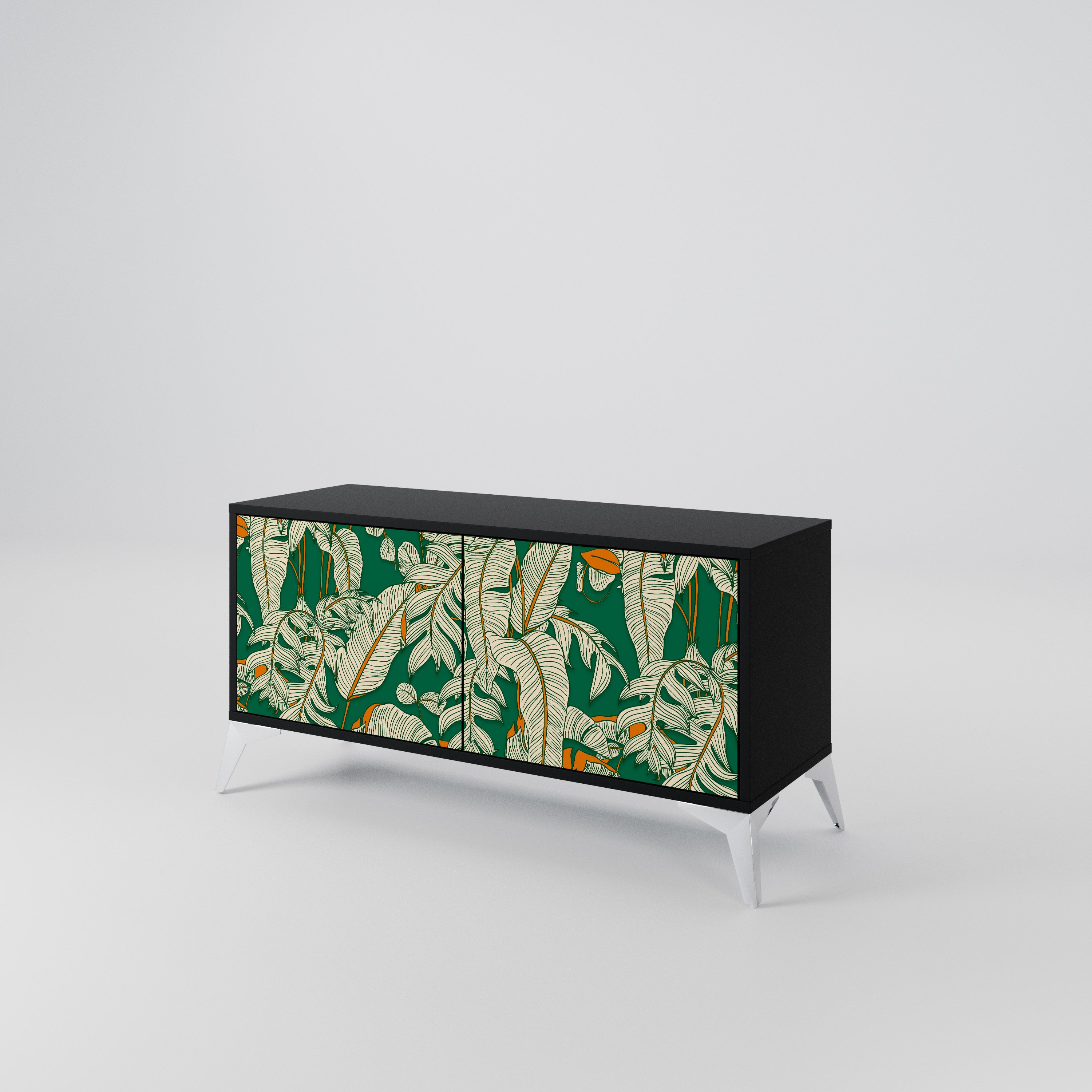 VERDANT PLEASURES Mueble de TV Compacto de 2 puertas